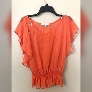 Forever21 Polka dot sheer top